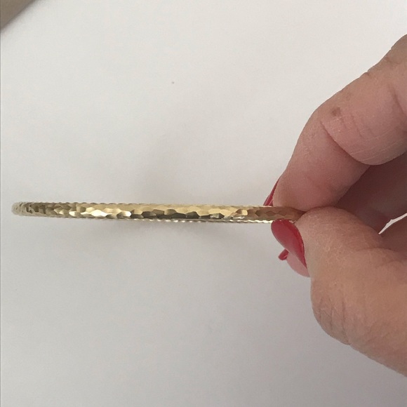 David Yurman 18k Gold Hammered Cable Bracelet - Picture 8 of 8